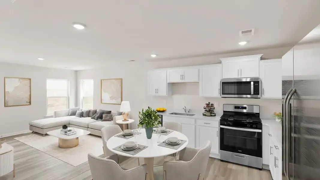 Furnished interior view inside a new home in Village Grove, Greenville (Image 10).