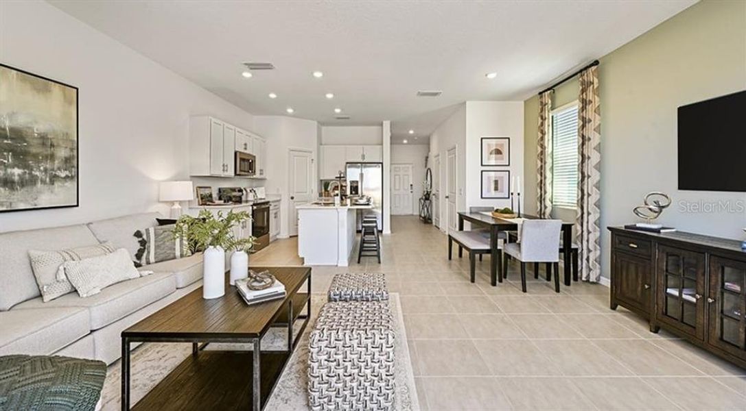 Furnished interior view inside a new home in Waterstone Townhomes, Groveland (Image 9).