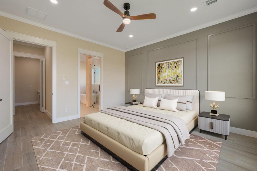 Furnished interior view inside a new home in , College Station (Image 10).