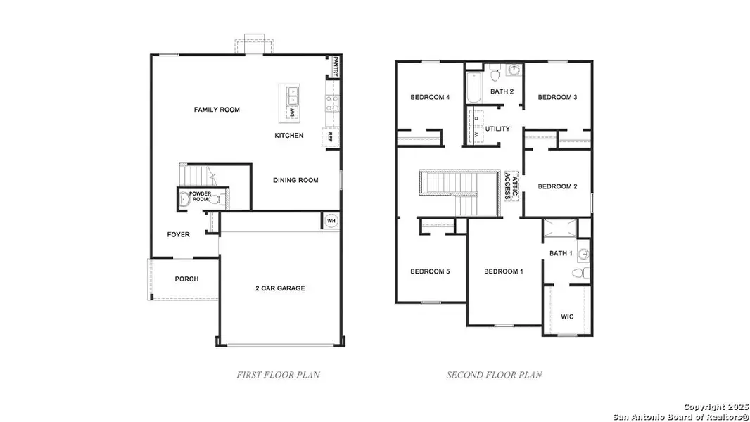 2D floor plan layout of this home in Riverstone at Westpointe, San Antonio, TX (Image 2).