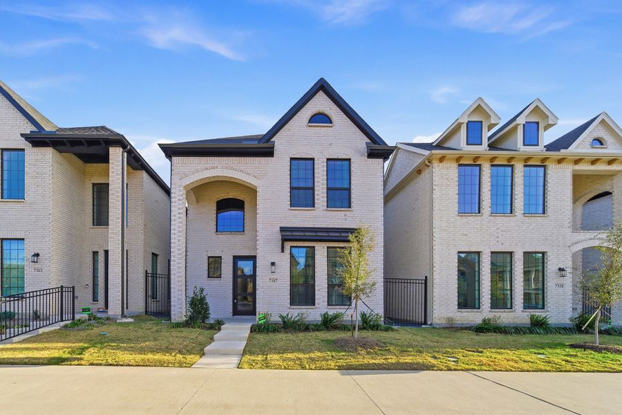 Front exterior of a new home in Craig Ranch, McKinney, TX, highlighting curb appeal (Image 1). Front exterior of a new home in Craig Ranch, McKinney, TX, highlighting curb appeal (Image 1).