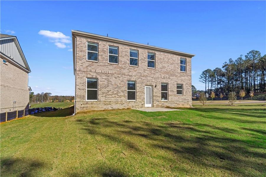 Exterior details and patio area of a home in Bowers Farm, McDonough (Image 15).