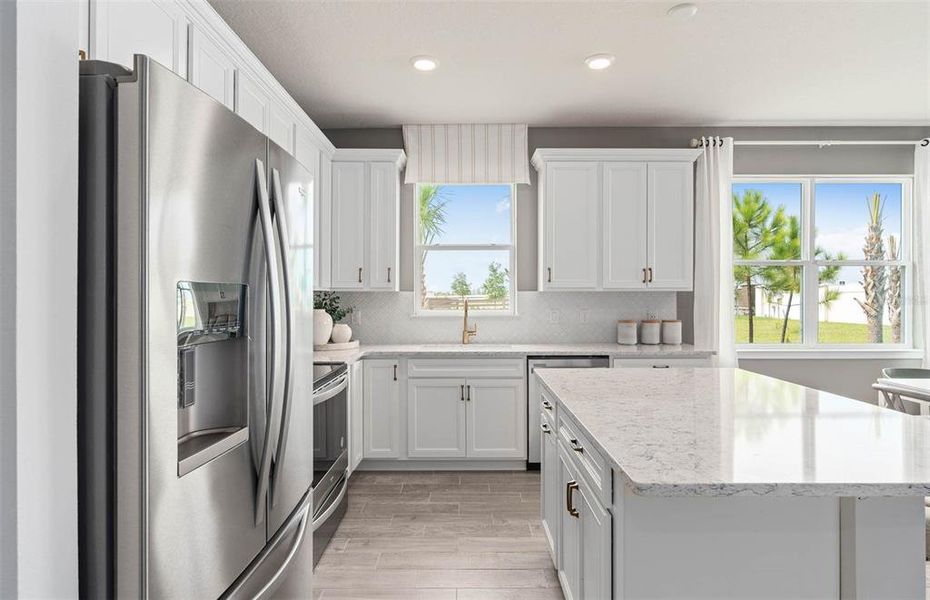 Furnished interior view inside a new home in Del Webb Sunbridge, St. Cloud (Image 7).