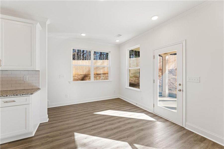 Spacious, unfurnished interior of a new home in Mulberry Summit, Flowery Branch (Image 14). Spacious, unfurnished interior of a new home in Mulberry Summit, Flowery Branch (Image 14).