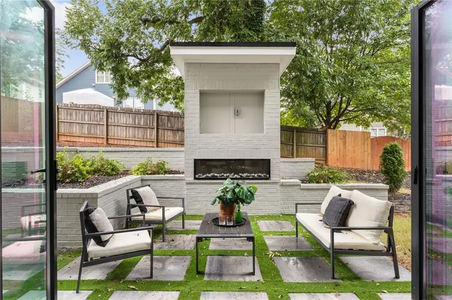 Exterior details and patio area of a home in , Scottdale (Image 3). Exterior details and patio area of a home in , Scottdale (Image 3).