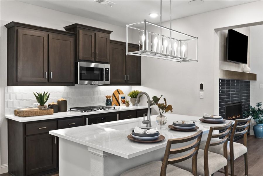 Furnished interior view inside a new home in La Terra at Uptown Celina, Celina (Image 6).
