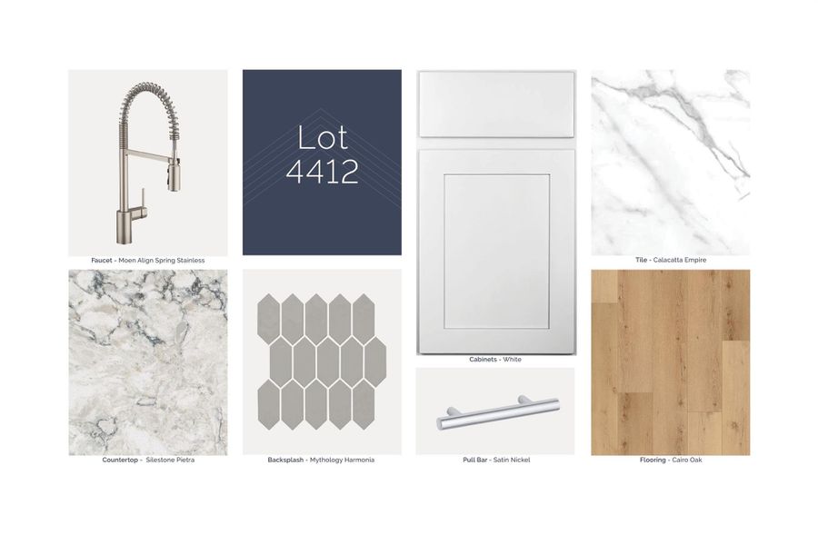 Sample of building materials used in homes in Sorella, Tomball (Image 12).