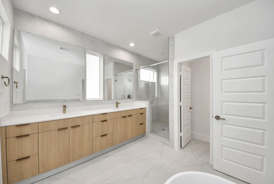 Furnished interior view inside a new home in , Houston (Image 35).