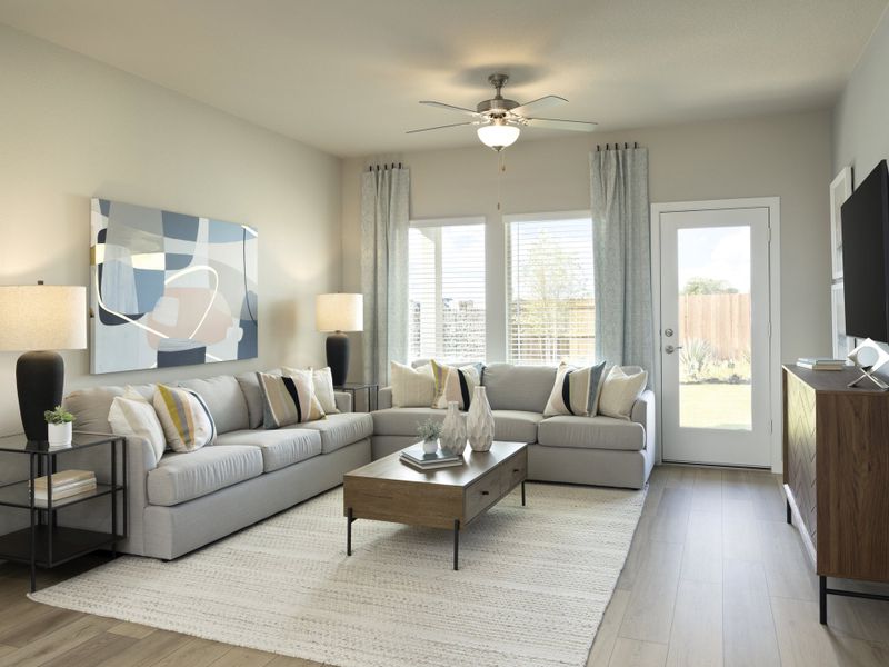 Furnished interior view inside a new home in Southridge, Princeton (Image 6).