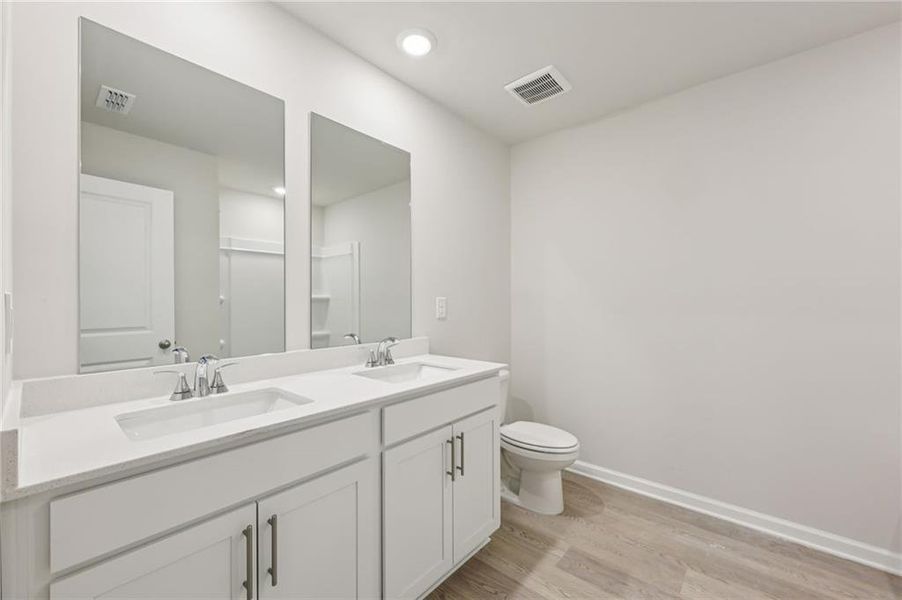 Furnished interior view inside a new home in Parkside at Grayson, Grayson (Image 16).