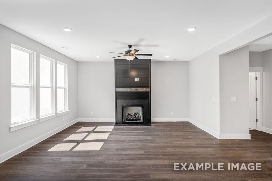 Representative unfurnished interior of a home built from the The Henry A-BF by Davidson Homes LLC in Bradshaw Farms, Mount Juliet (Image 19).