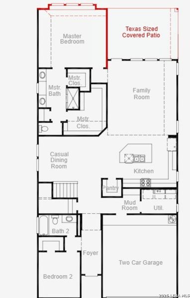 2D floor plan layout of this home in Davis Ranch, San Antonio, TX (Image 2). 2D floor plan layout of this home in Davis Ranch, San Antonio, TX (Image 2).