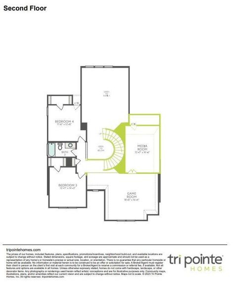 2D floor plan layout of this home in Woodson’s Reserve, Spring, TX (Image 4). 2D floor plan layout of this home in Woodson’s Reserve, Spring, TX (Image 4).