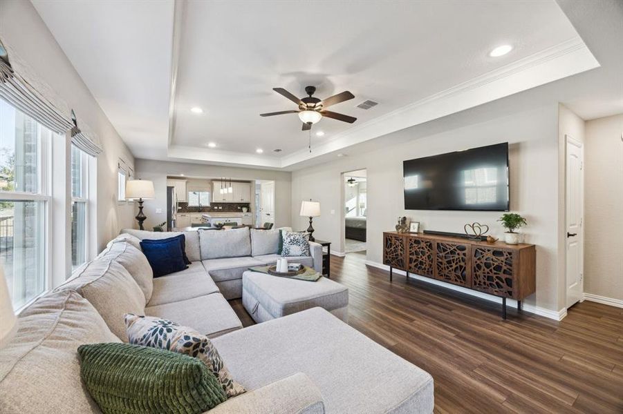 Furnished interior view inside a new home in , McKinney (Image 7).