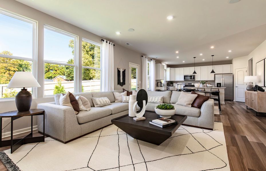 Furnished interior view inside a new home in Forest Creek, Waxhaw (Image 7). Furnished interior view inside a new home in Forest Creek, Waxhaw (Image 7).