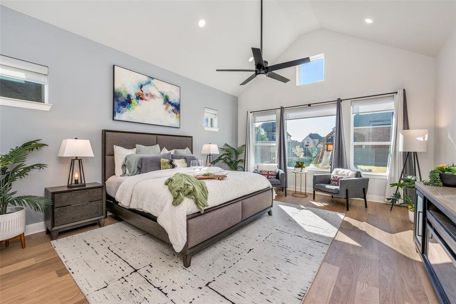 Furnished interior view inside a new home in Pecan Square - Estates, Northlake (Image 31).