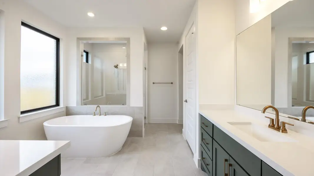 Furnished interior view inside a new home in Palmera Ridge 60', Leander (Image 5). Furnished interior view inside a new home in Palmera Ridge 60', Leander (Image 5).