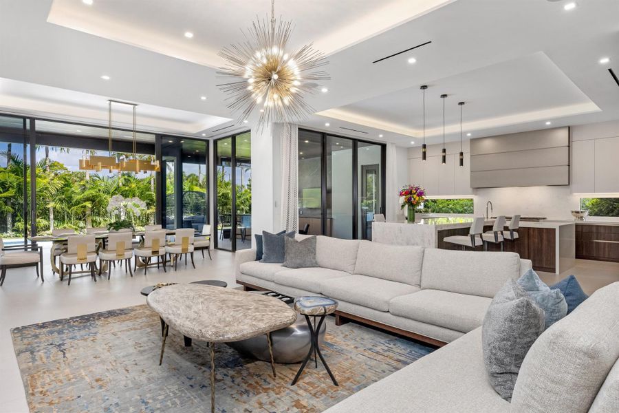 Furnished interior view inside a new home in , Boca Raton (Image 35).