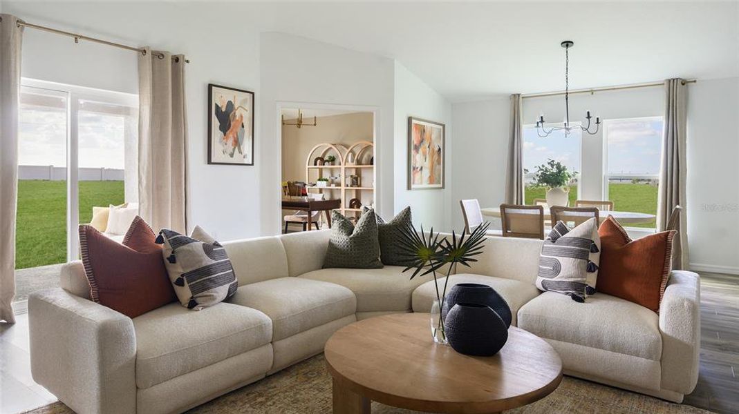 Furnished interior view inside a new home in Crosswinds, Haines City (Image 10).