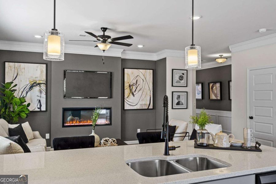 Furnished interior view inside a new home in Glendale Towns, Conyers (Image 12). Furnished interior view inside a new home in Glendale Towns, Conyers (Image 12).