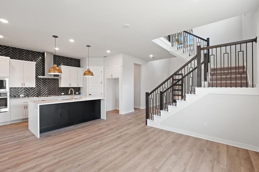 Furnished interior view inside a new home in Wolf Ranch, Georgetown (Image 12).