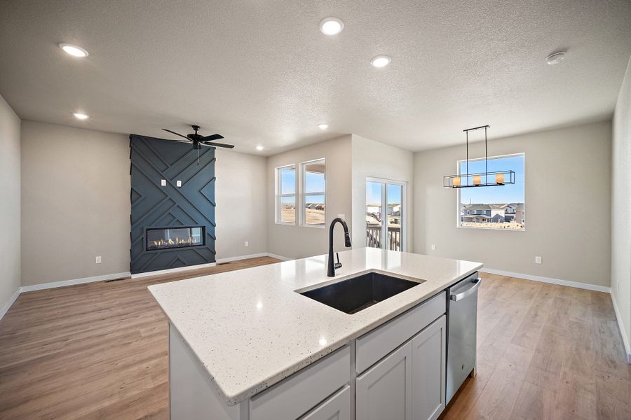 Furnished interior view inside a new home in Trails at Aspen Ridge-3, Colorado Springs (Image 12).