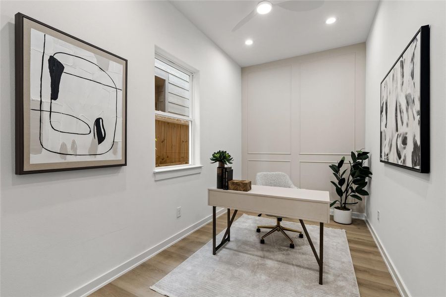 Furnished interior view inside a new home in , Houston (Image 32).