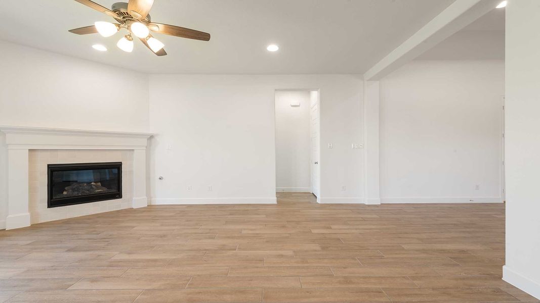 Representative unfurnished interior of a home built from the 2187W by Perry Homes in Veramendi, New Braunfels (Image 13).