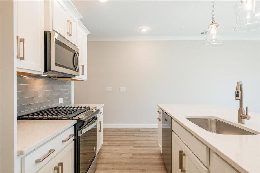 Furnished interior view inside a new home in Bluffs at Bells Ferry, Marietta (Image 13).