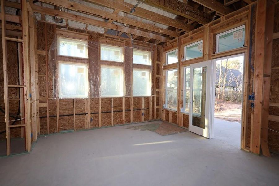 In-progress construction of a new home in ARTAVIA 65' Homesites, Conroe, TX (Image 5).