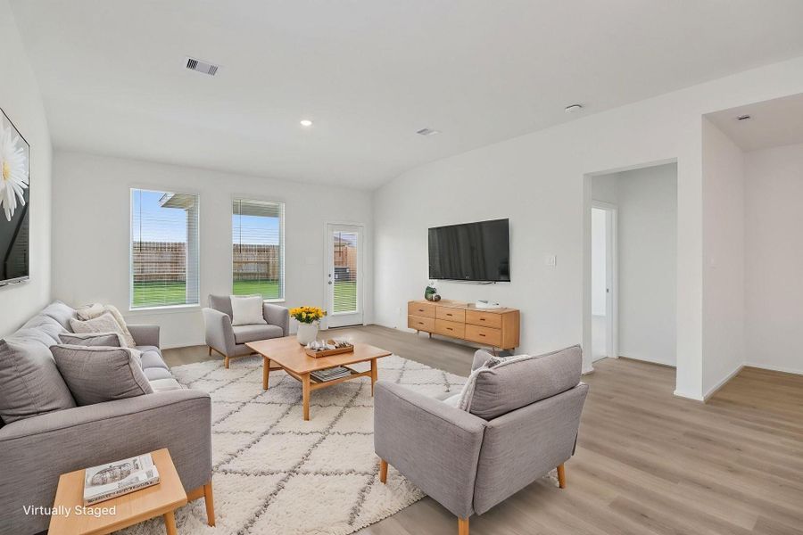 Furnished interior view inside a new home in Landing Meadows - Premier Series, New Caney (Image 6).