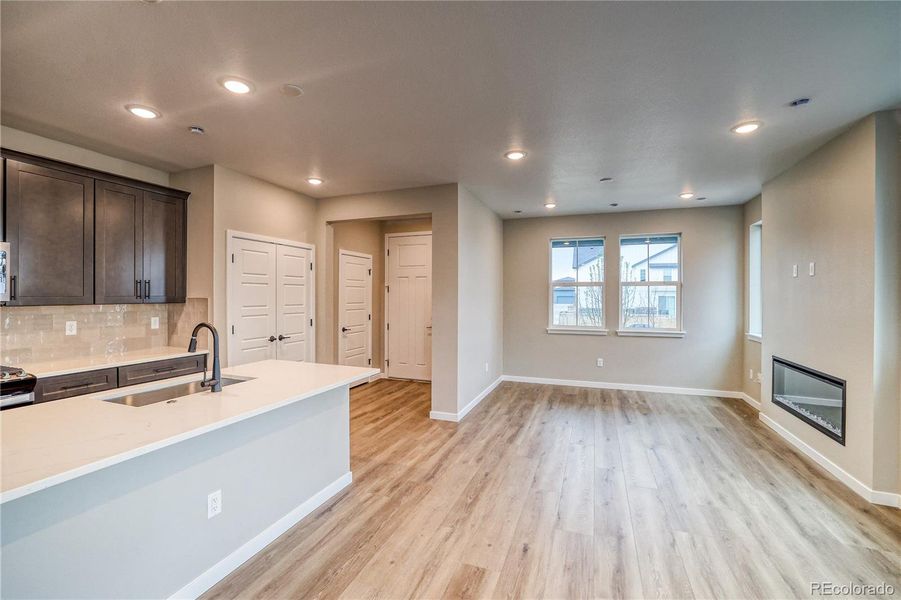 Furnished interior view inside a new home in Painted Prairie, Aurora (Image 5).