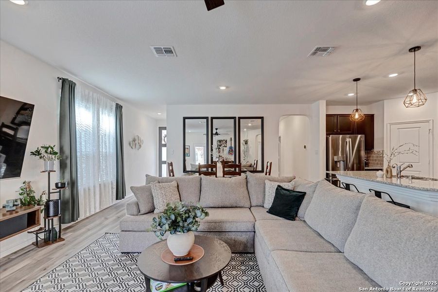 Furnished interior view inside a new home in , San Antonio (Image 5). Furnished interior view inside a new home in , San Antonio (Image 5).