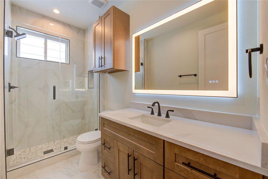 Furnished interior view inside a new home in , Houston (Image 18).