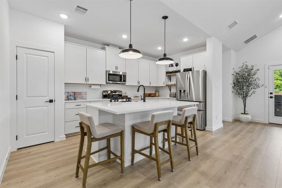 Furnished interior view inside a new home in , Dallas (Image 26).
