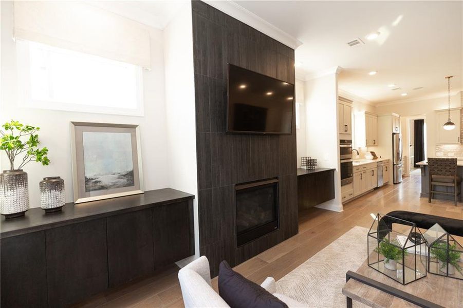 Furnished interior view inside a new home in Aberdeen, Hoschton (Image 26).