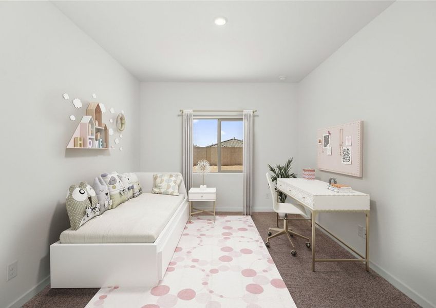 Secondary bedrooms make the perfect space for your children or guests.