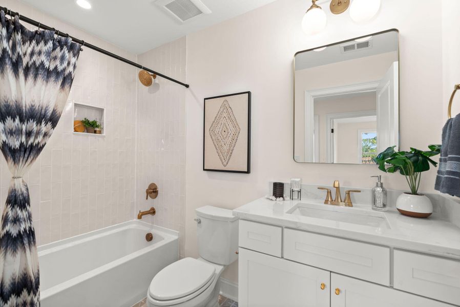 Furnished interior view inside a new home in , Charleston (Image 29).