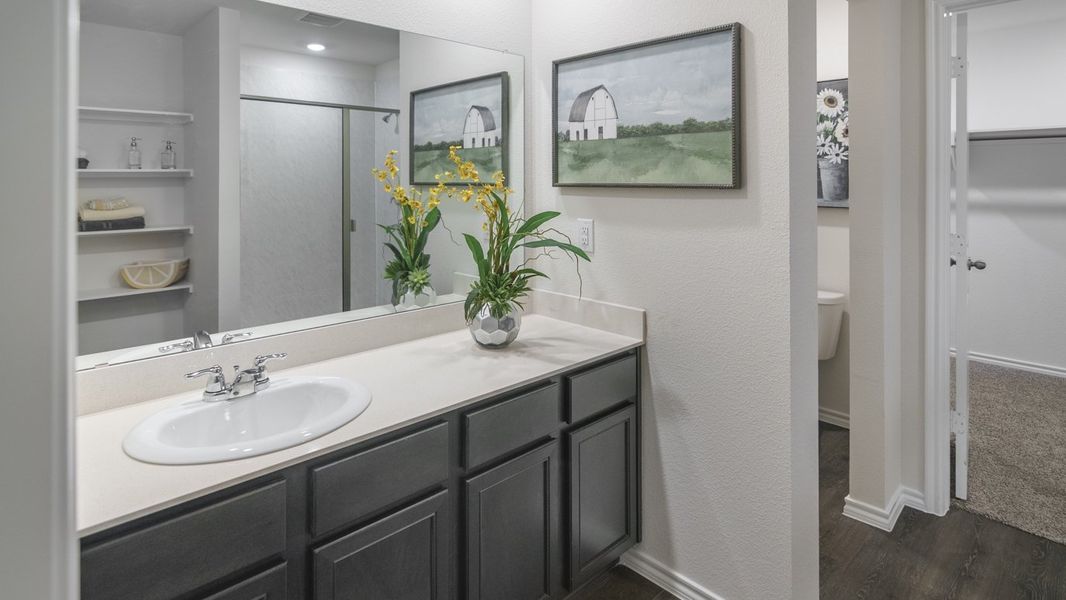 Furnished interior view inside a new home in Stonewyck Farms, Ennis (Image 4).