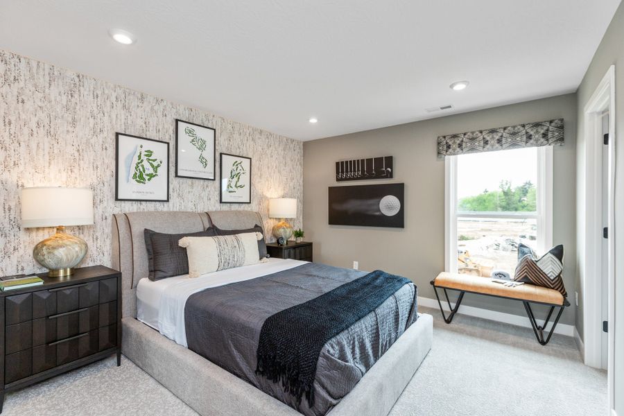 Representative furnished interior of a home built from the Wilmington by Fischer Homes in Easton Park, Dallas (Image 49).