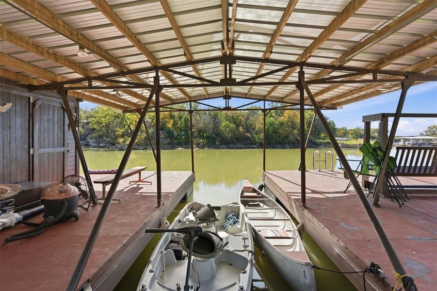 Covered dock Covered dock