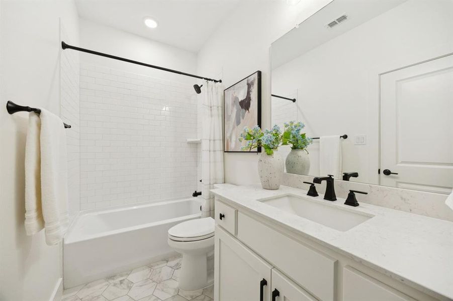 Furnished interior view inside a new home in Edgestone at Legacy, Frisco (Image 5).