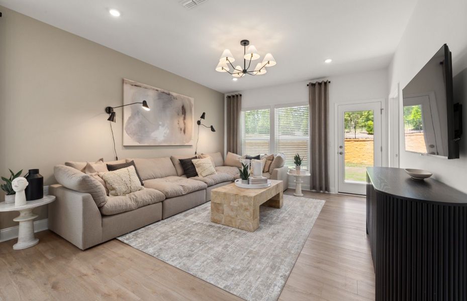 Furnished interior view inside a new home in Carolina Overlook, Clayton (Image 7).