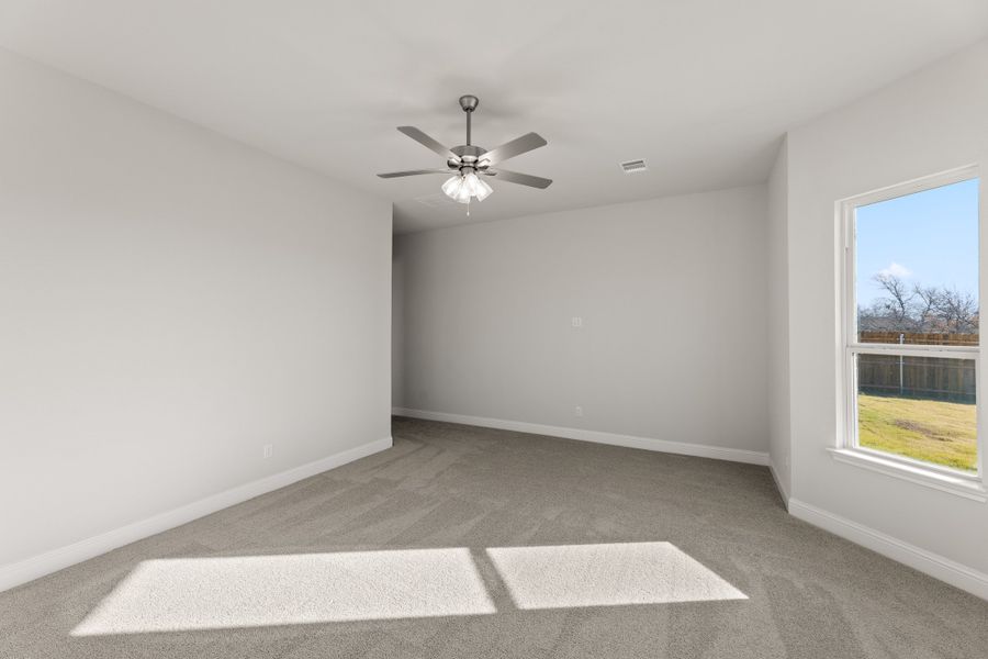 Representative unfurnished interior of a home built from the Fairview by Sandlin Homes in Lakesong, Midlothian (Image 24). Representative unfurnished interior of a home built from the Fairview by Sandlin Homes in Lakesong, Midlothian (Image 24).