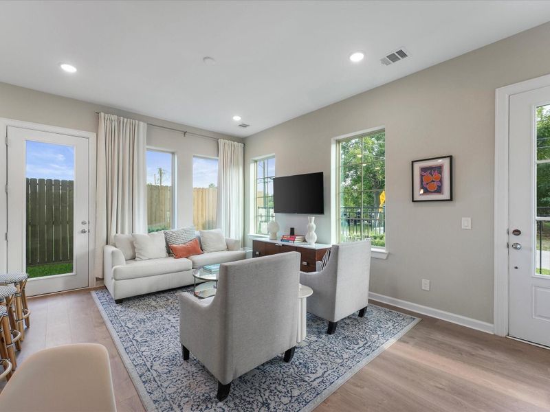 Furnished interior view inside a new home in , Houston (Image 13).