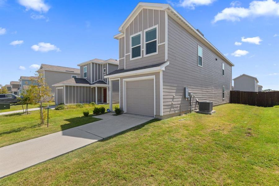 Exterior details and patio area of a home in , Princeton (Image 18). Exterior details and patio area of a home in , Princeton (Image 18).