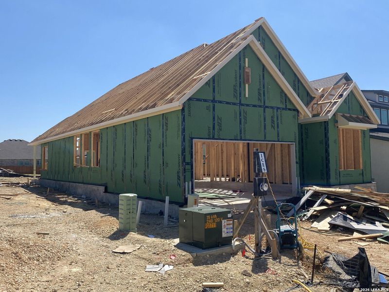 In-progress construction of a new home in Meyer Ranch, New Braunfels, TX (Image 17). In-progress construction of a new home in Meyer Ranch, New Braunfels, TX (Image 17).