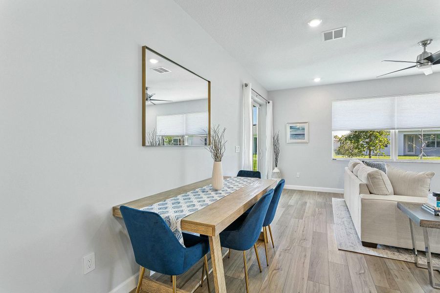 Furnished interior view inside a new home in Delray Trails: The Woods, Delray Beach (Image 14).
