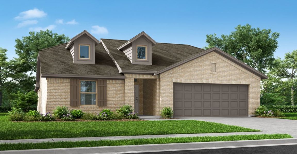 Representative exterior photo of a completed home built from the Cheyenne by Impression Homes in Terra Vella, Haslet, TX (Image 9).