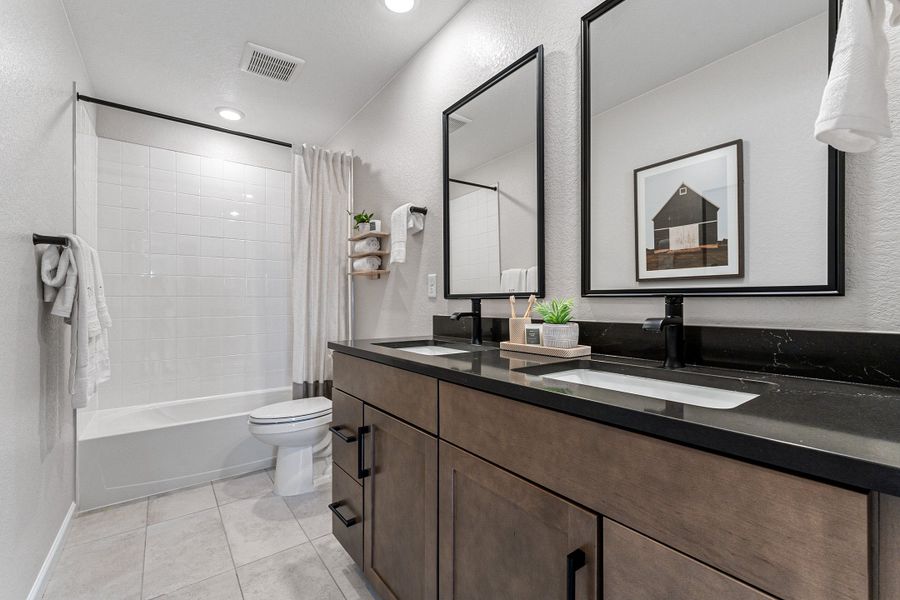 Representative furnished interior of a home built from the Fairmount | A Multi-Gen Home by Taylor Morrison in Macanta City Collection, Castle Rock (Image 41).